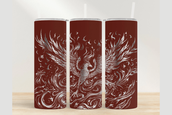 Download Phoenix 20oz Laser Tumbler Wrap SVG - Laser tumbler wrap Collection
