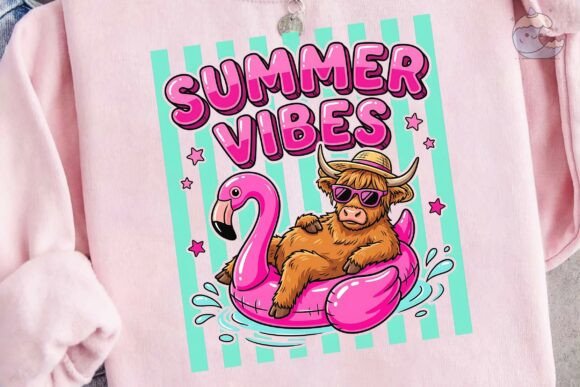 Download Highland Cow Summer Vibes PNG Clipart - Summer vibes Collection