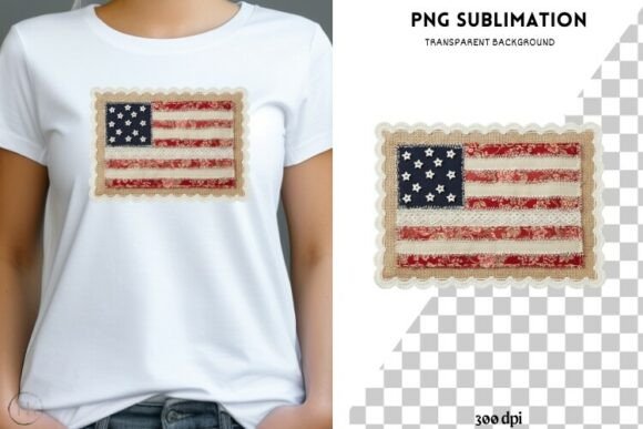 Download Patchwork American Flag PNG | Rustic - Premium Resources