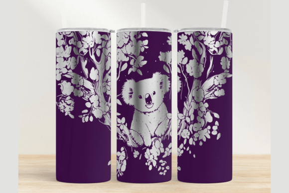 Download Koala 20oz Laser Tumbler Wrap SVG - Laser tumbler wrap Collection