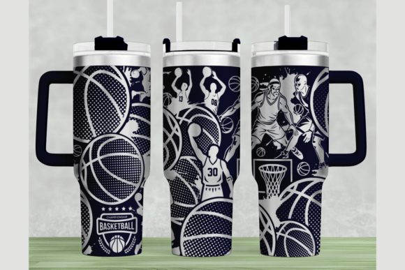 Download Basketball 40oz Laser Tumbler Wrap SVG - Laser tumbler wrap Collection