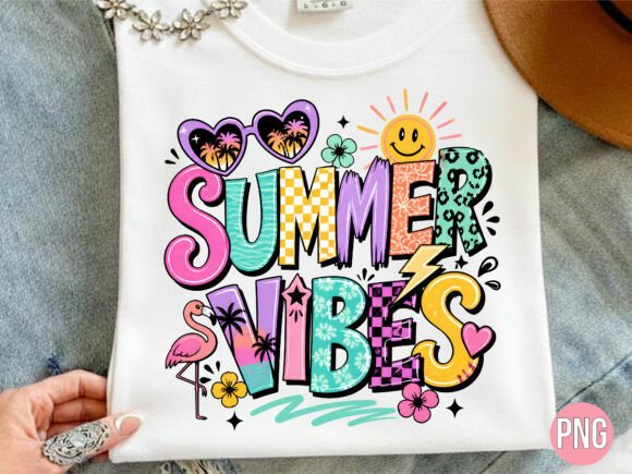 Download Retro Summer Vibes Beach Design PNG - Summer vibes Collection